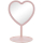 Akcesoria pielęgnacyjne INNOGIO GIOperfect Pink Heart- Lusterko kosmetyczne różowe serce